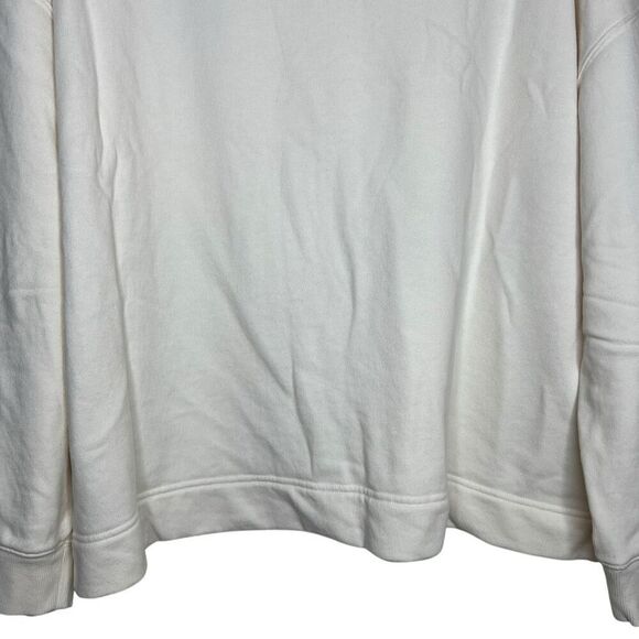 Lou & Grey Oversized Cream Heart Sweatshirt Pullover Embroidered Hearts XXL - Picture 9 of 10